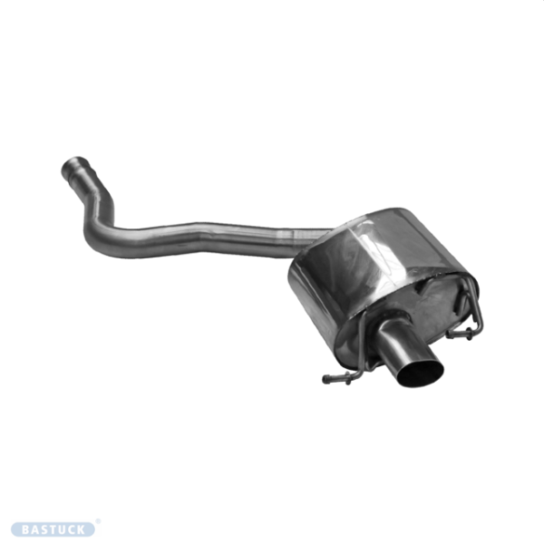 Einzel-Endrohr oval 90 x 60 mm für Serien-Heckschürze