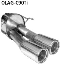 Double Tailpippe 2x Ø 90 mm