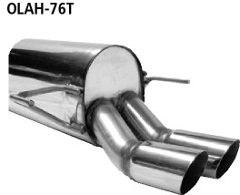 Double Tailpipe 2x Ø 76 mm
