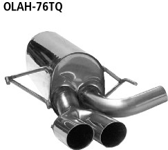 Double Tailpipe LH+RH 2x Ø 76 mm