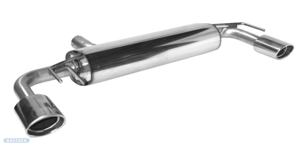 Einfach-Endrohr LH+RH 1x oval 120 x 80 mm