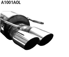 Double Tailpipe 2x Ø 76 mm