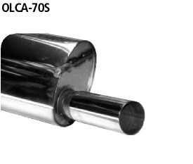 Single Tailpipe 1x Ø 70 mm