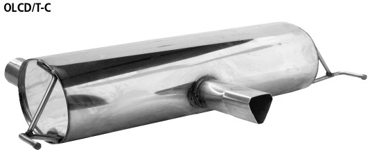 Single Tailpipe central 1x 73 x 67 mm