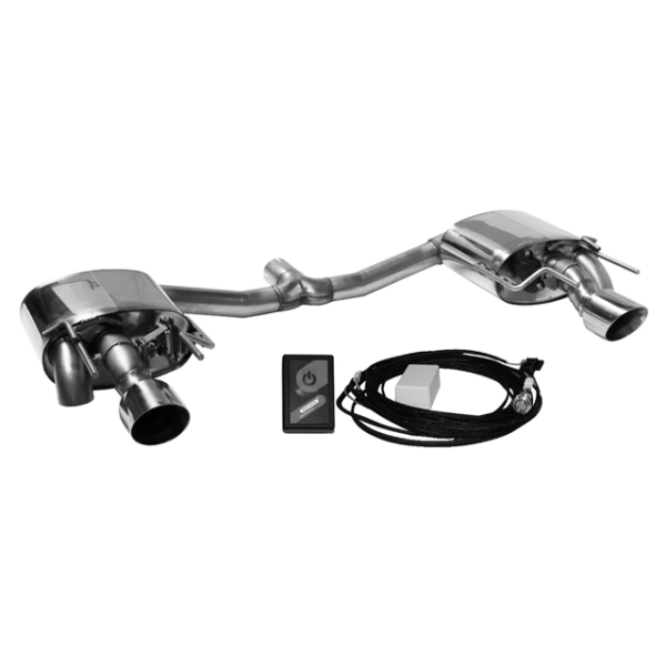 Einfach-Endrohr 1x Ø 63 mm - mit Abgasklappe