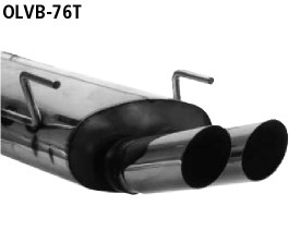 Double Tailpipe 2x Ø 76 mm