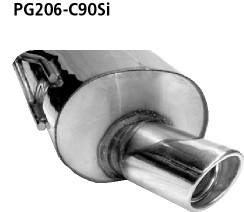 Single Tailpipe 1x Ø 90 mm