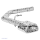 Single Tailpipe LH+RH 114 x 74 mm trapezoidal