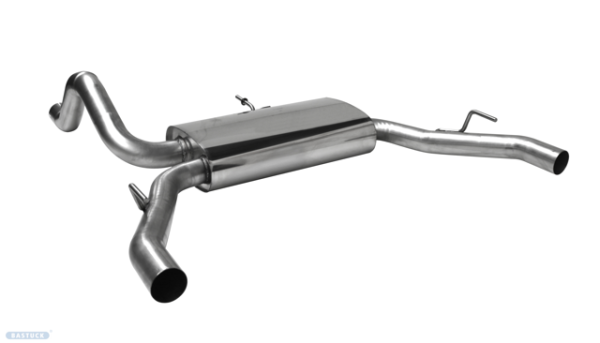 Single Tailpipe LH+RH 1x Ø 63 mm w/o exhaust flap