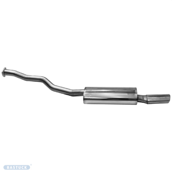 Einfach-Endrohr oval 105 x 75 mm mit Einsatz