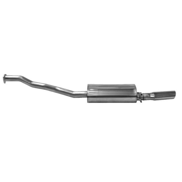 Single Tailpipe oval 120 x 80 mm - w/o exhaust flap