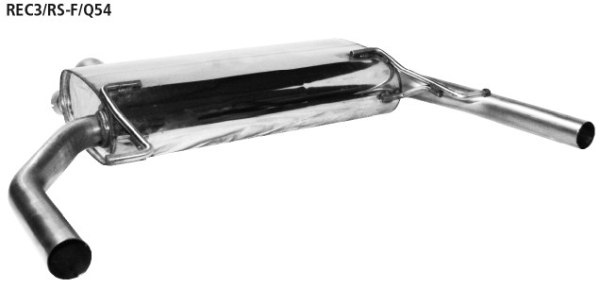 Doppel-Endrohr LH+RH 2x Ø 54 mm