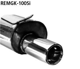 Single Tailpipe 1x Ø 100 mm