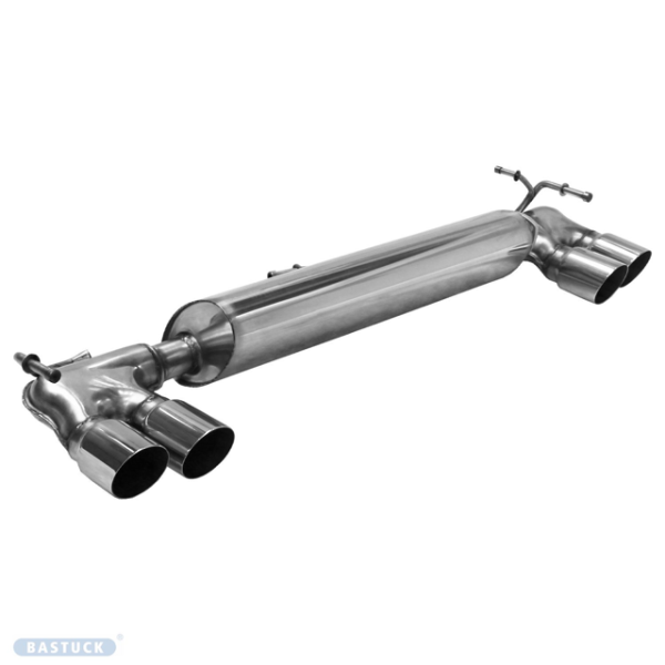 Doppel-Endrohr LH+RH 2x Ø 76 mm 20° schräg geschnitten
