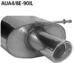 Single Tailpipe 1x Ø 90 mm