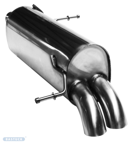 Doppel-Endrohr 2x Ø 76 mm - ohne Abgasklappe