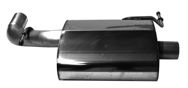 Single Tailpipe 1x Ø 63 mm for original rear apron trim