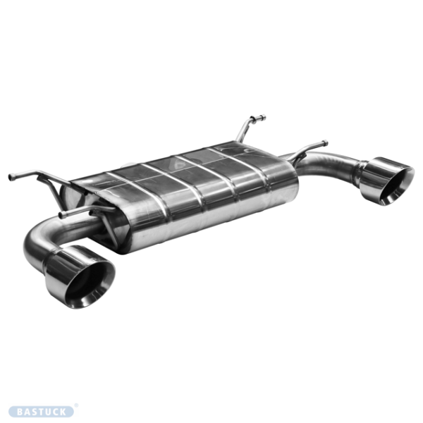 Single Tailpipe LH+RH 1x Ø 110 mm 30° angled cut - w/o exhaust flap