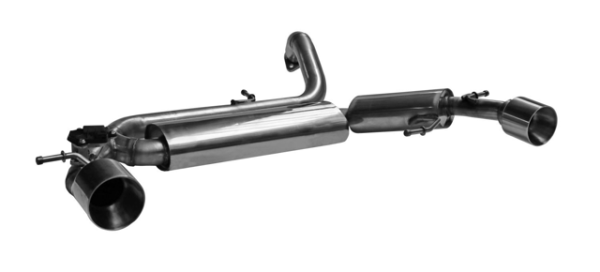 Single Tailpipe LH+RH 1x Ø 100 mm - with exhaust flap