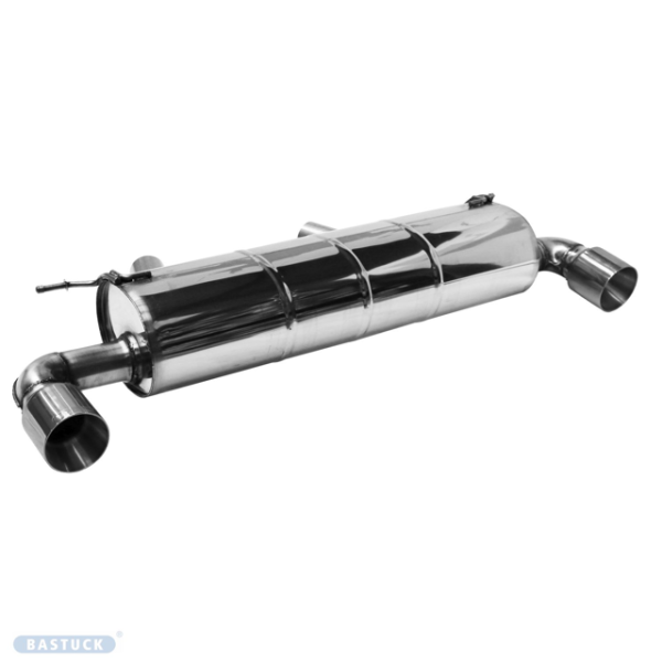 Einfach-Endrohr LH+RH 1x Ø 100 mm - für Serienabgasklappe