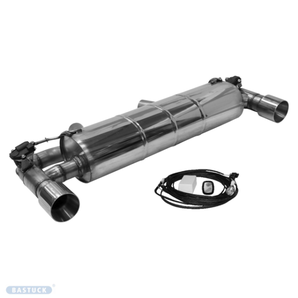 Single Tailpipe LH+RH 1x Ø 100 mm - for exhaust flap control