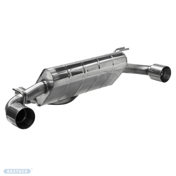 Single Tailpipe LH+RH 1x Ø 100 mm - w/o exhaust flap