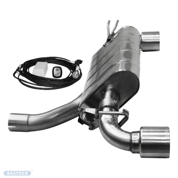 Single Tailpipe LH+RH 1x Ø 100 mm - with exhaust flap