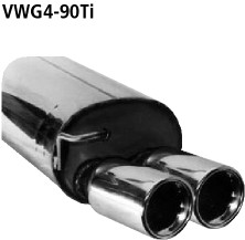 Double Tailpipe 2x Ø 90 mm