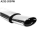 Single Tailpipe oval 153 x 95 mm