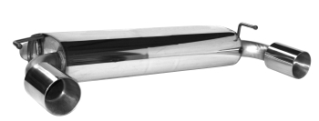 Double Tailpipe LH+RH 1x Ø 100 mm - R32