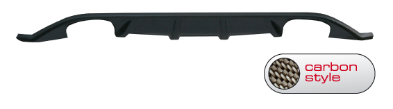 für 2x Doppel-Endrohr - Carbon-Style