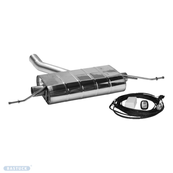 Rear silencer for flap control