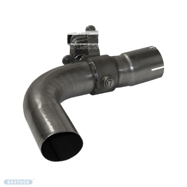 Single Tailpipe 1x Ø 63 mm for original tailpipe trim - with exhaust flap