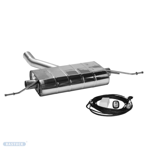 Rear silencer for flap control