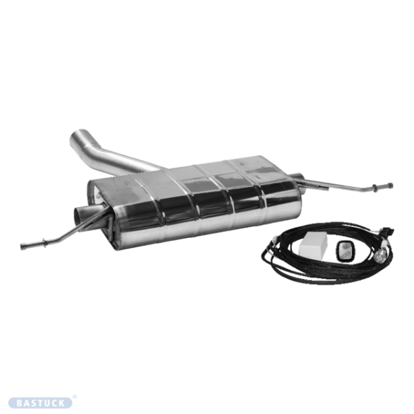 Rear silencer for flap control