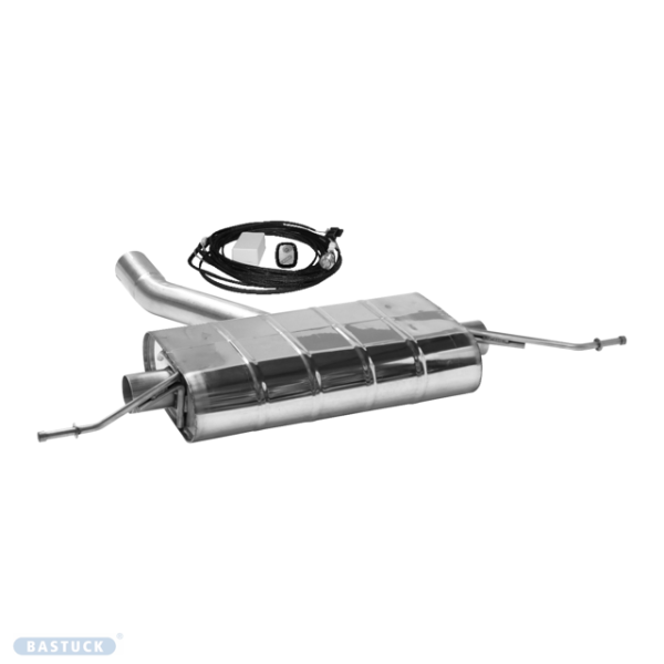 Rear silencer for flap control